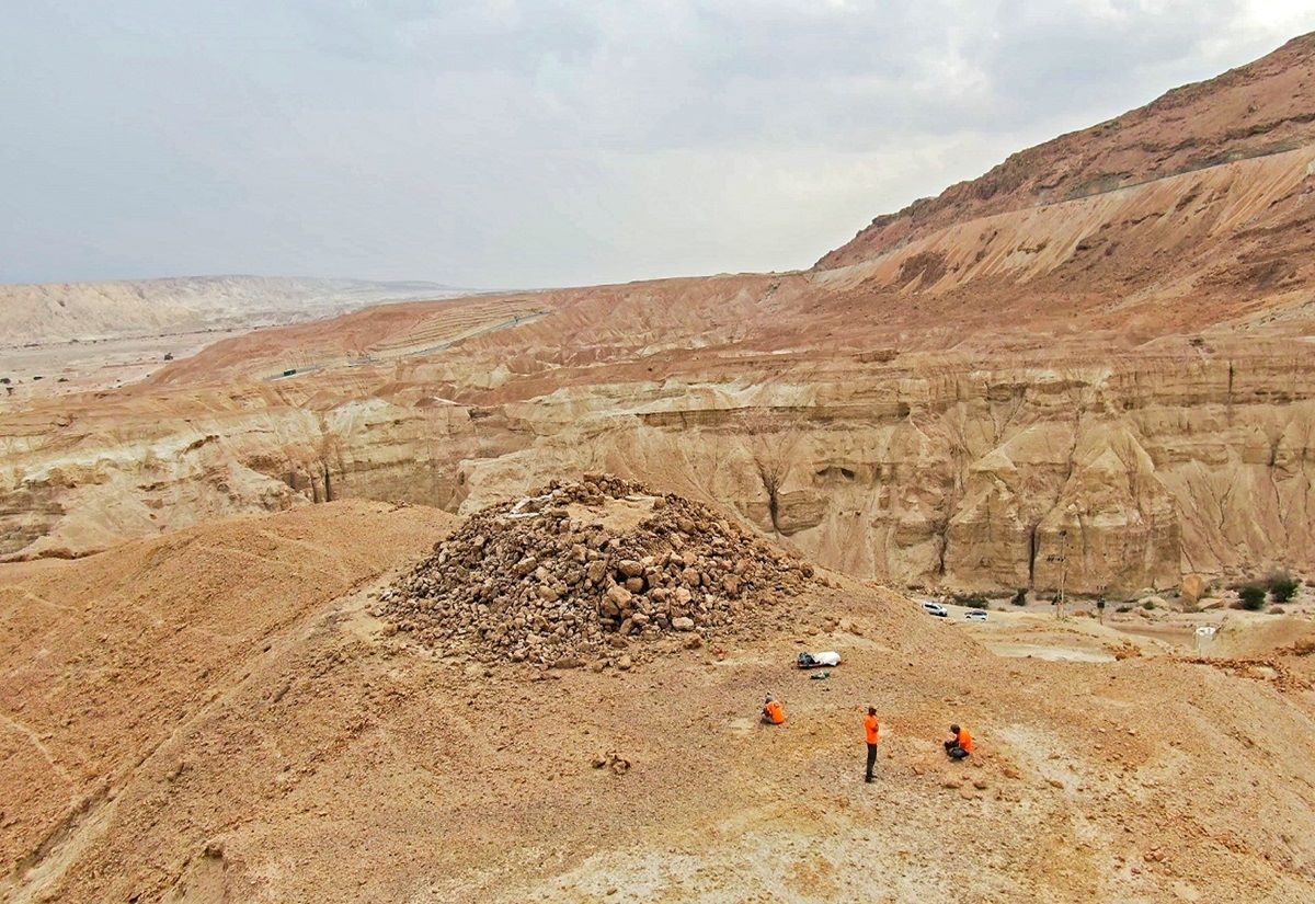 Pyramidenstruktur im Nahal Zohar