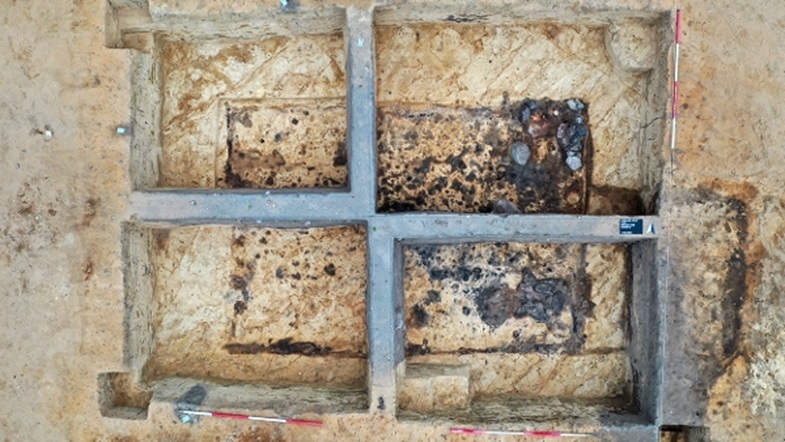 Eines der vielen Grubenhäuser in Ladelund