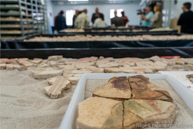 Cartagena, Fragmente der Wandmalerei