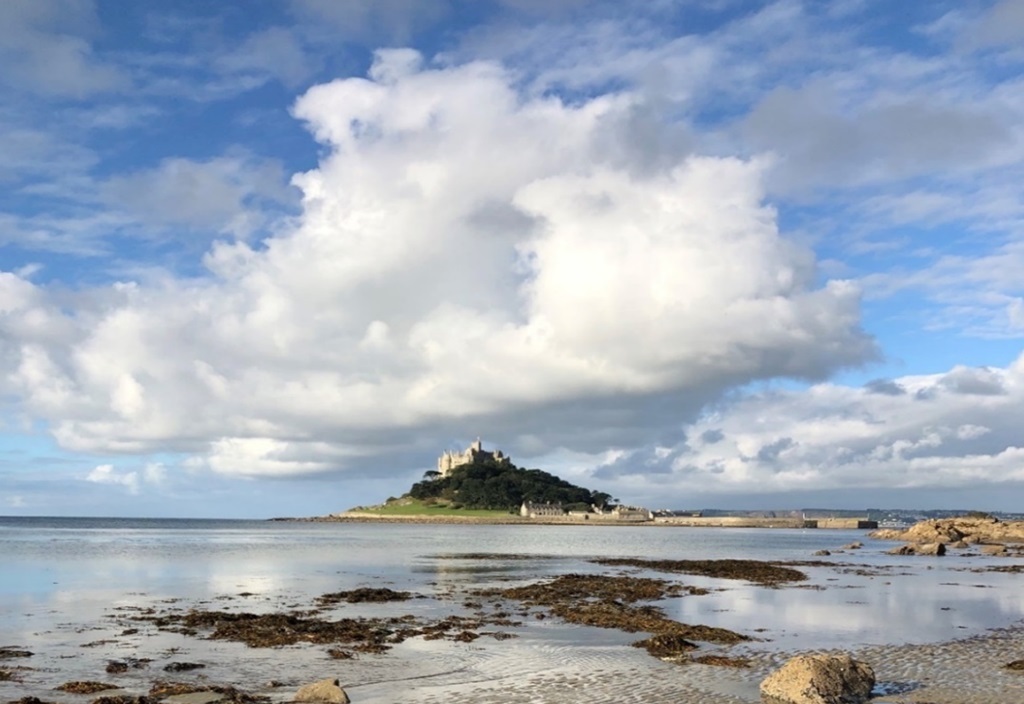 St. Michael's Mount in der Nähe von Penzance in Cornwall. 