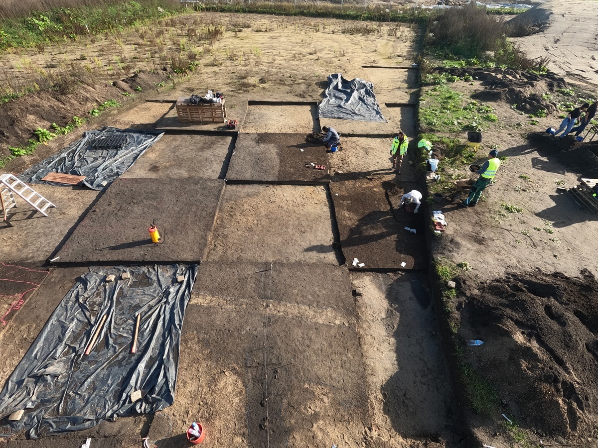 Grabungsfläche im Oppidum von Manching