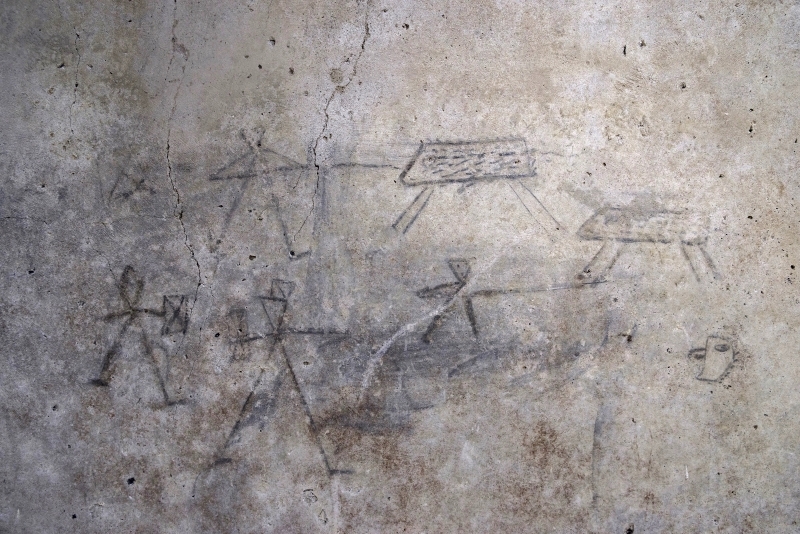 Popeji GRaffiti von Gladiatoren