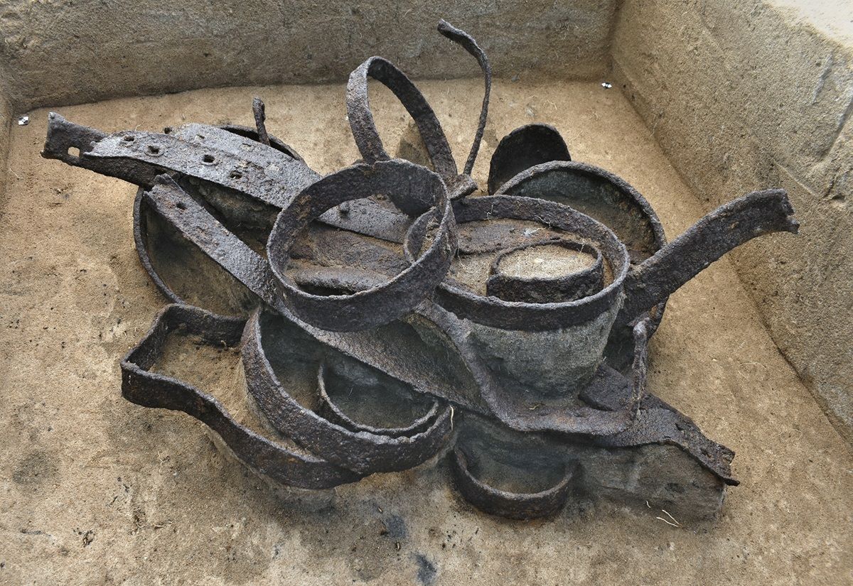 Metallreifendepot aus dem Heerlager Wallensteins