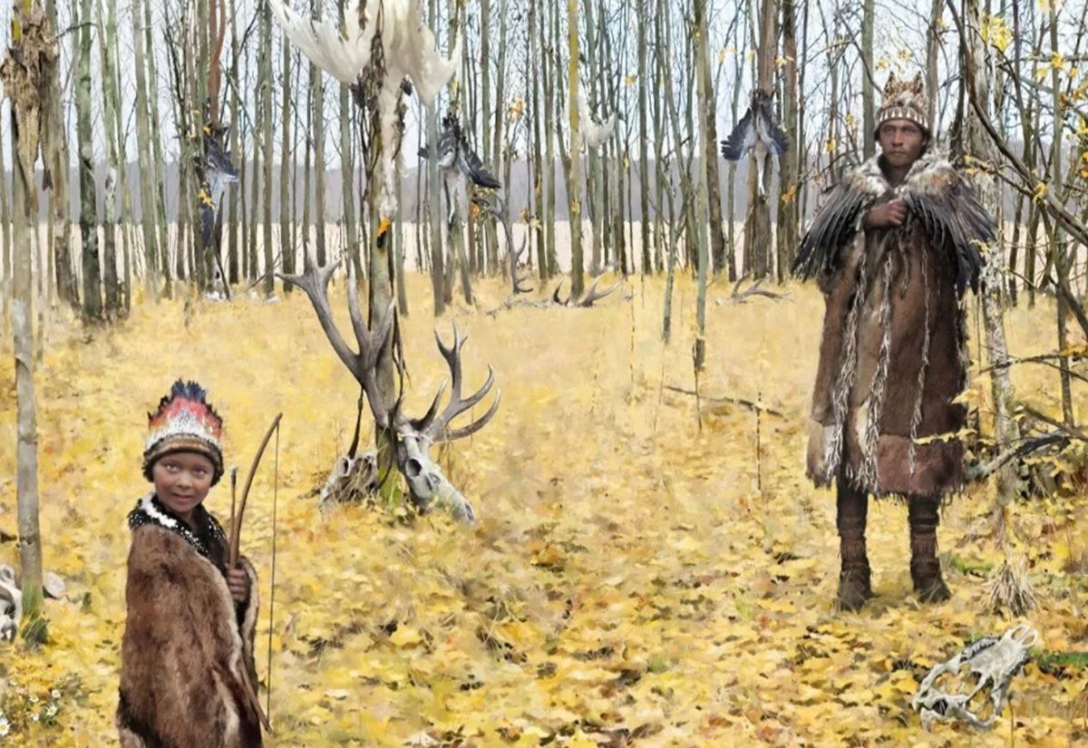 Mikroskopische Funde aus 7000 Jahre alten Gräbern in Südschweden belegen Kleidung aus Fell und Federn