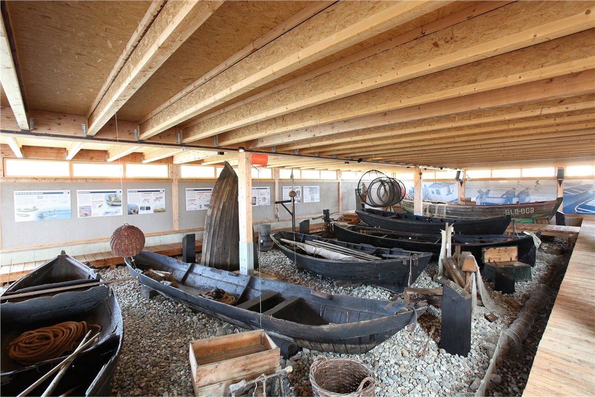 Boote der vorpommerschen Küstenfischer im NAUTINEUM