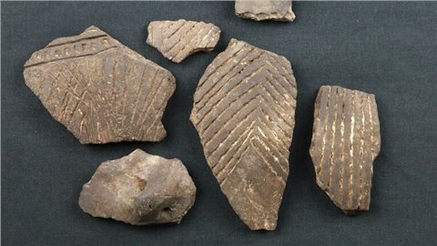 Keramik der Rössener Kultur aus Weckesheim