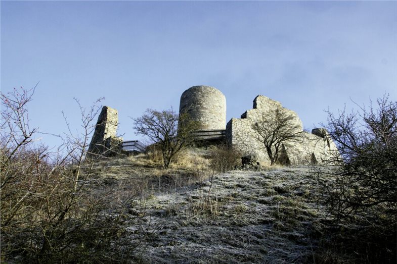 Aufstieg zum Desenberg.