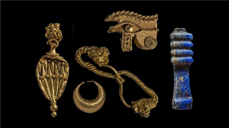 Goldene Schmuckstücke aus Thonis-Herakleion.