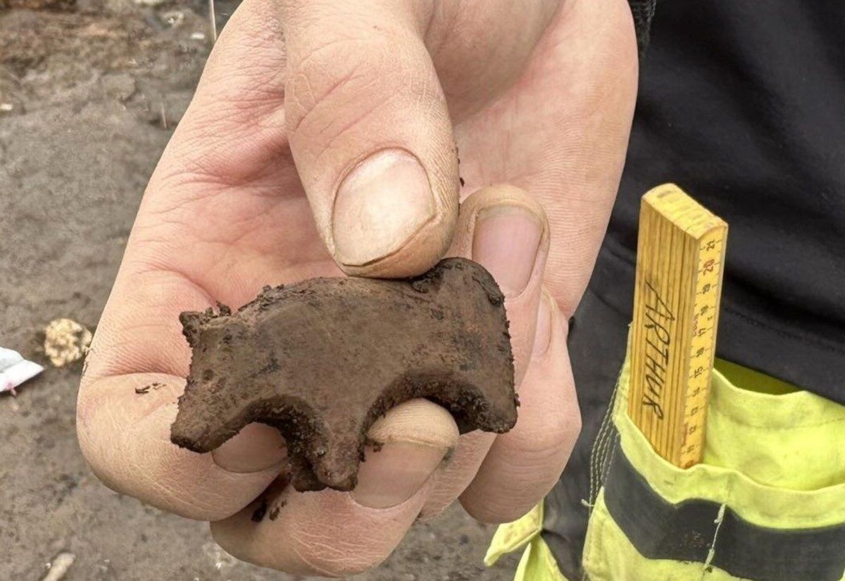 Tierfigur der Wikingerzeit aus Seyðisfjörður auf Island 