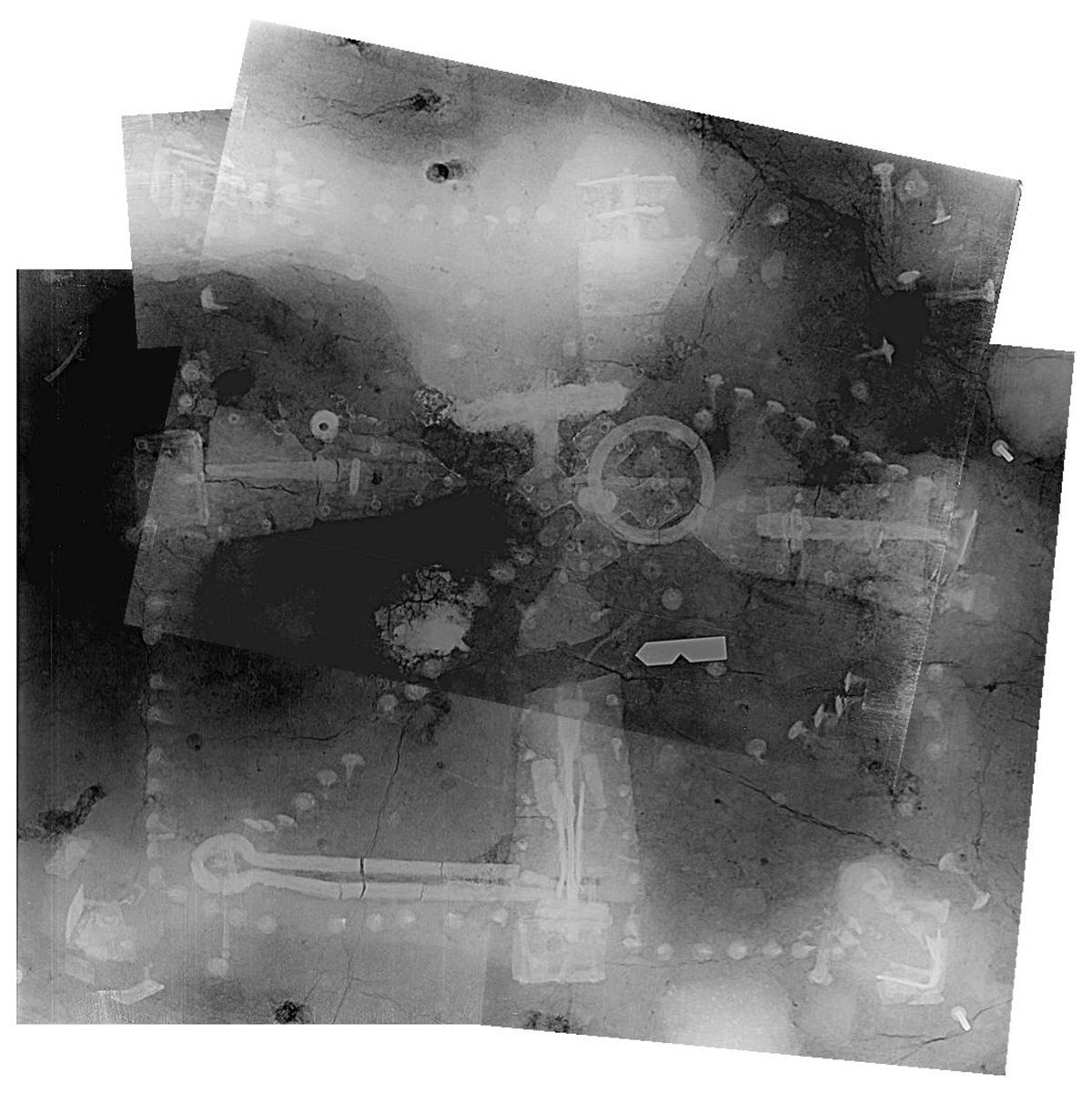 Röntgenaufnahme der Schachtel von Lisbjerg