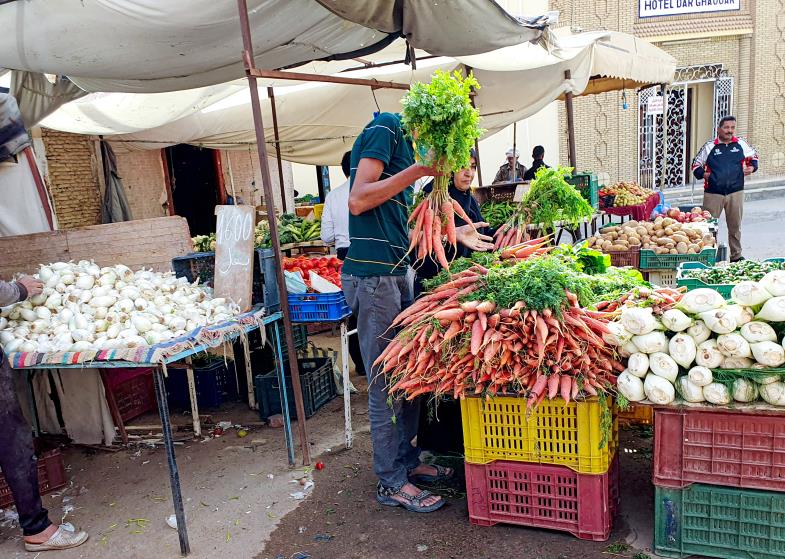 Feilschen auf dem Gemüsemarkt? Durch die Dürre steigen auch hier die Preise.