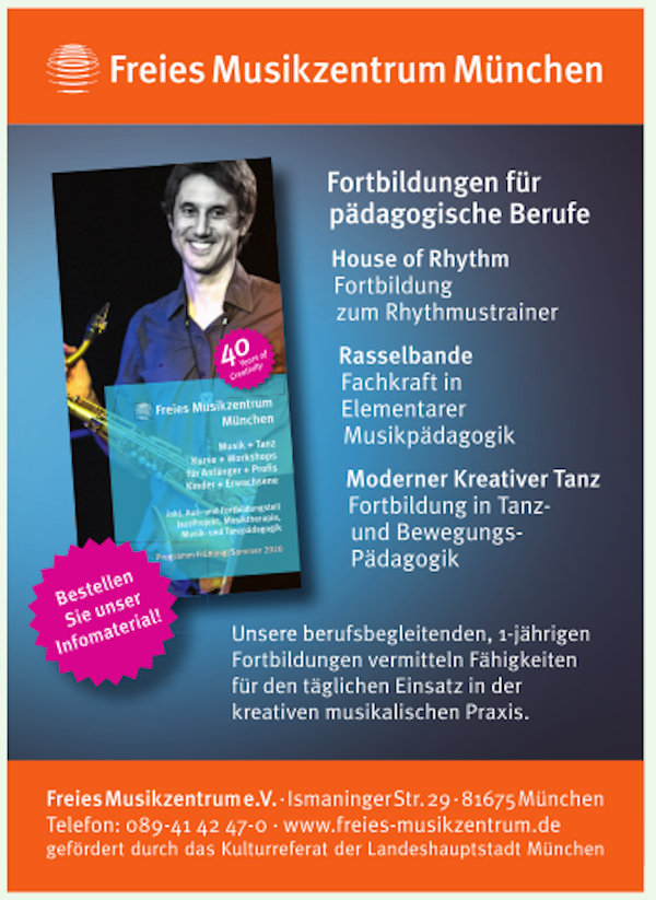 Freies Musikzentrum München - Fortbildungen für pädagogische Berufe