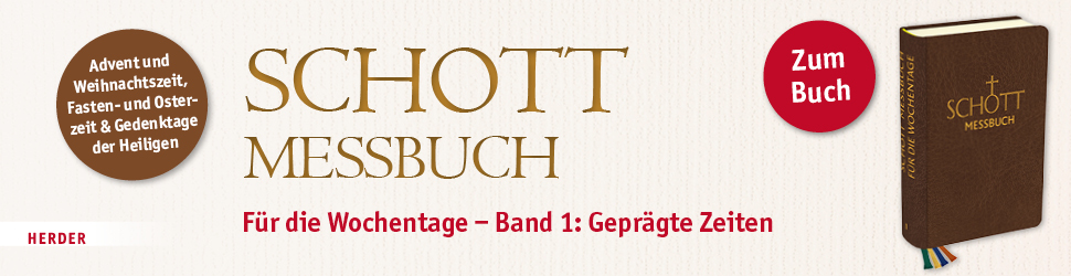 Anzeige: SCHOTT Messbuch - Für die Wochentage - Band 1: Geprägte Zeiten