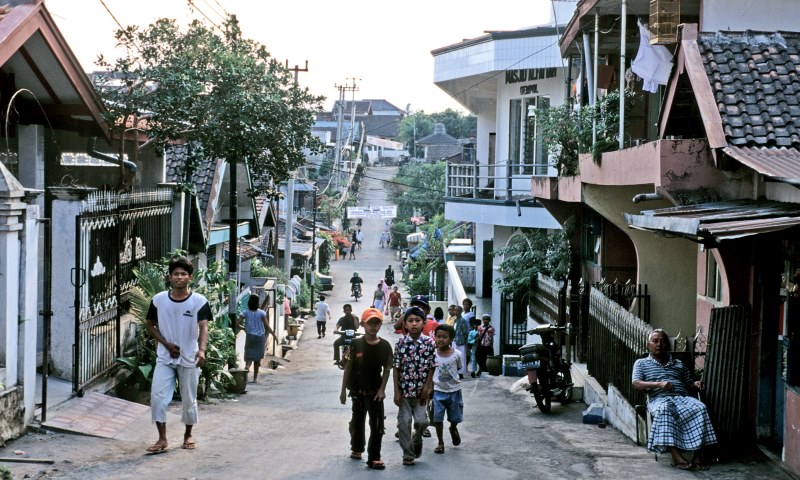 Straßenbild in Indonesien