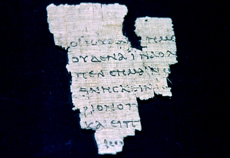 Ein Papyrus, der Text des Neuen Testamentes enthält.