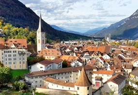 Die Schweizer Bischofsstadt Chur