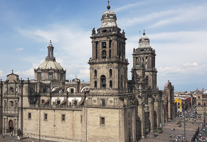 Die Kathedrale in Mexiko-Stadt